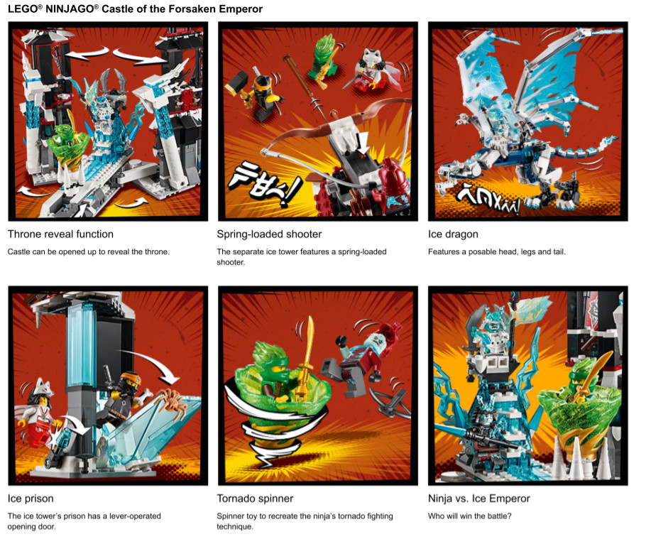 Lego ninjago ice emperor castle deals